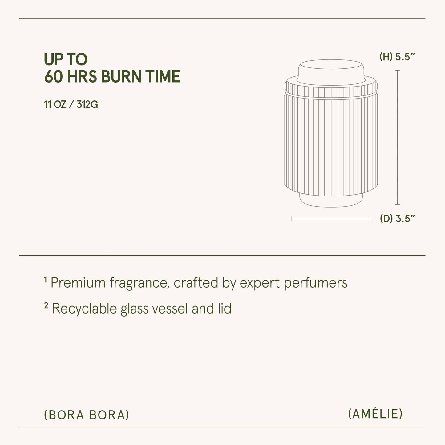 Amélie - Bora Bora 11oz Candle