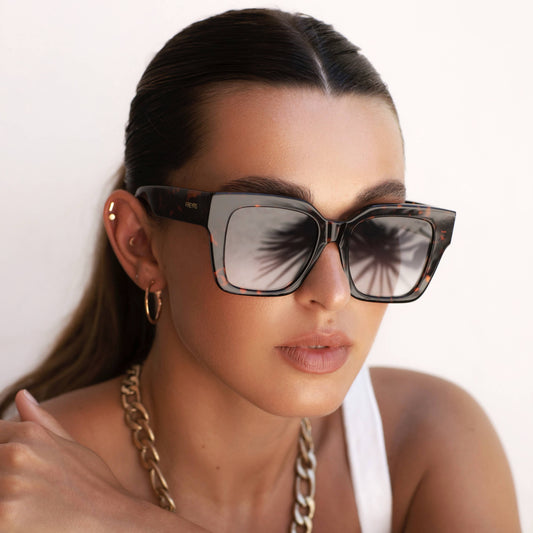 Bon Chic Acetate Oversized Square Sunglasses