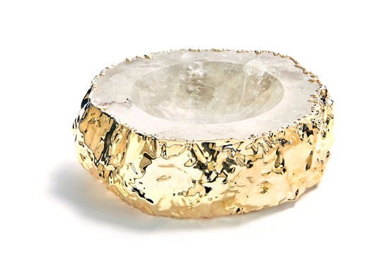 Cascita Bowl, Crystal & Gold