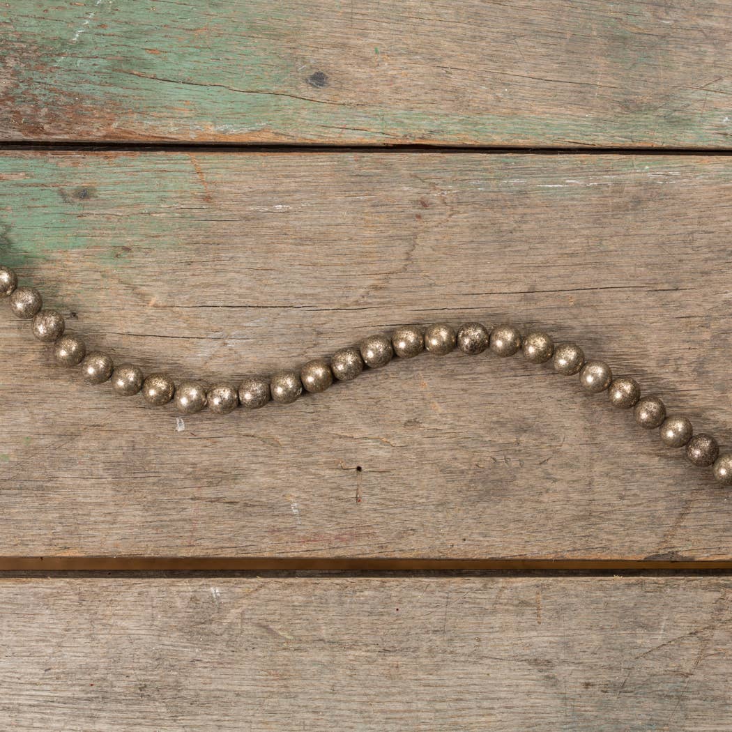 XL AGED SILVER BEAD GARLAND