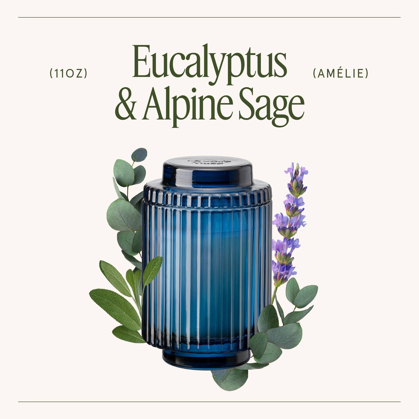 Amélie - Eucalyptus & Alpine Sage 11oz Candle