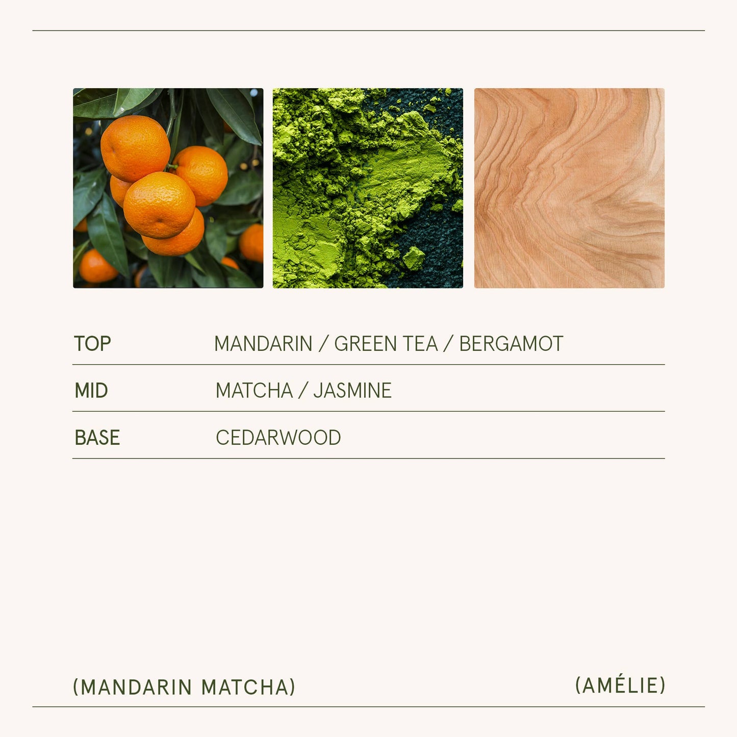 Amélie - Mandarin Matcha 11oz Candle