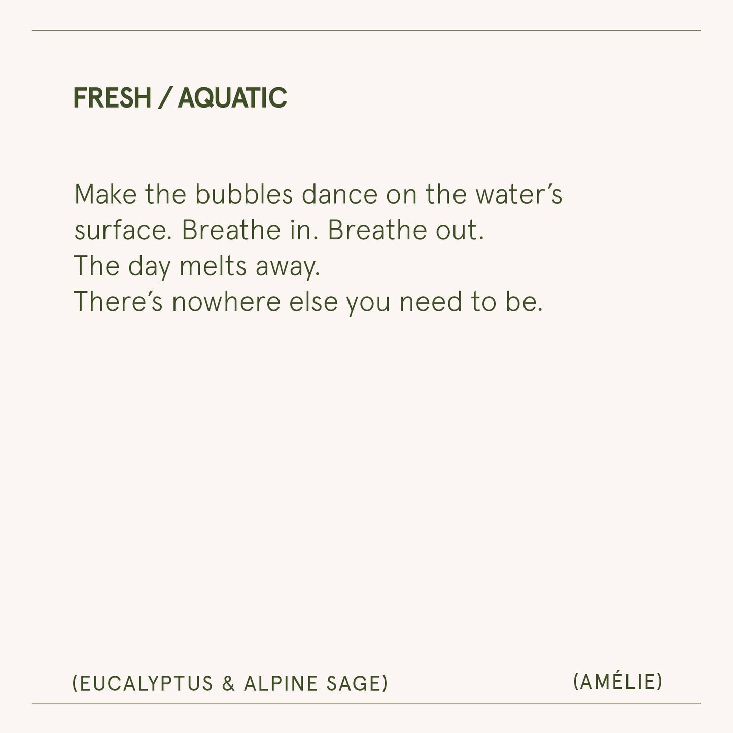 Amélie - Eucalyptus & Alpine Sage 11oz Candle