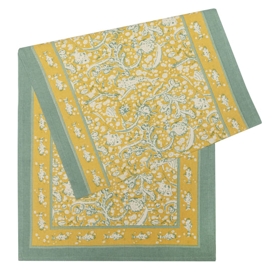 La Mer Aqua & Citrine Table Runners