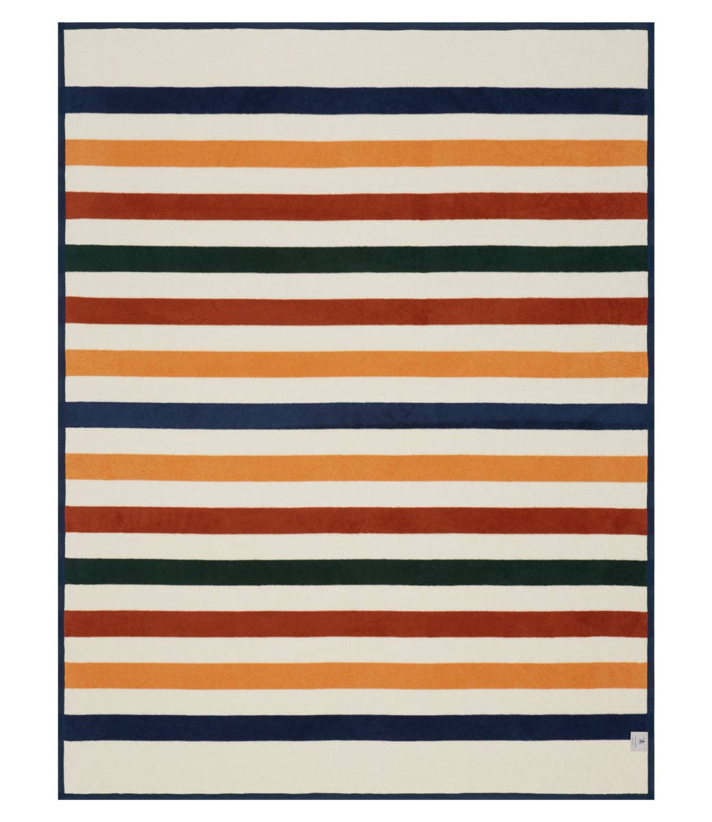 Vintage Casco Bay Stripe Blanket