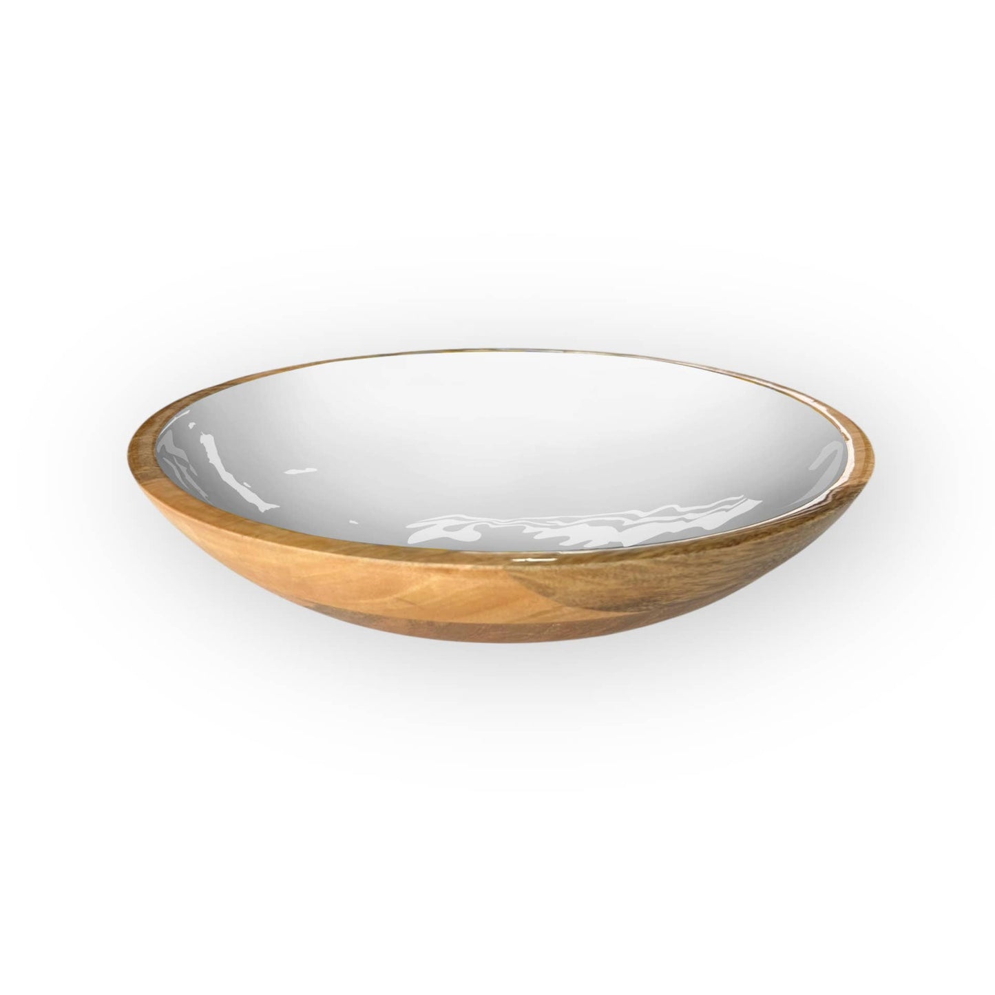 White Shallow Bowl - 10 inch