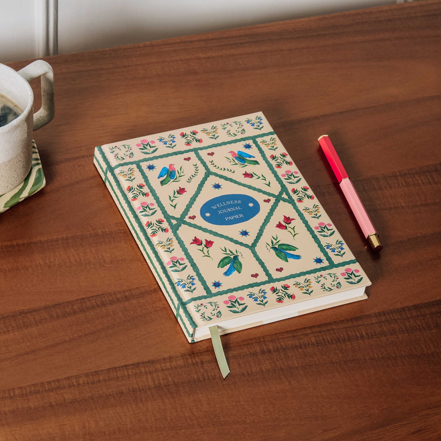 Quilted Daydream A5 Hardcover Guided Wellness Journal