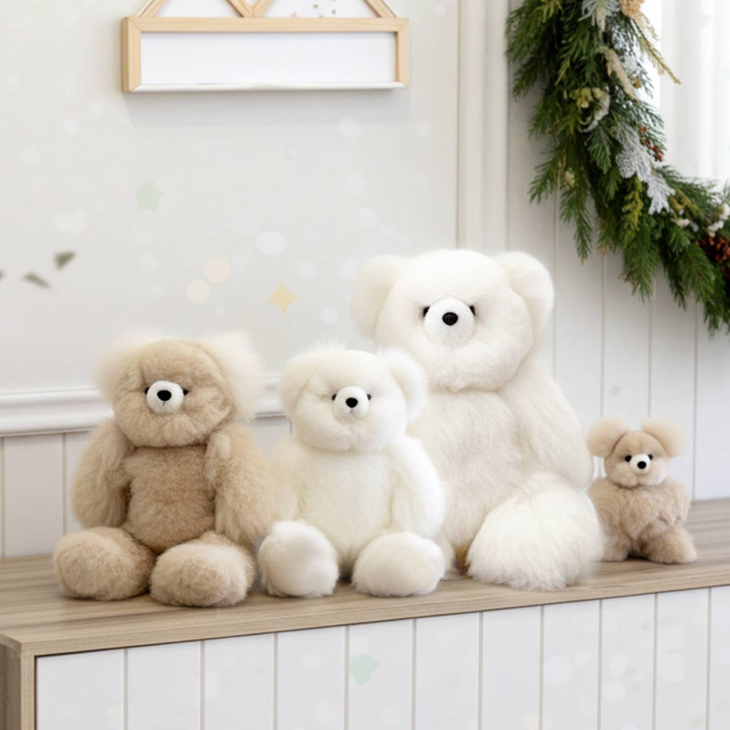 15" Alpaca Stuffed Animal - Bear