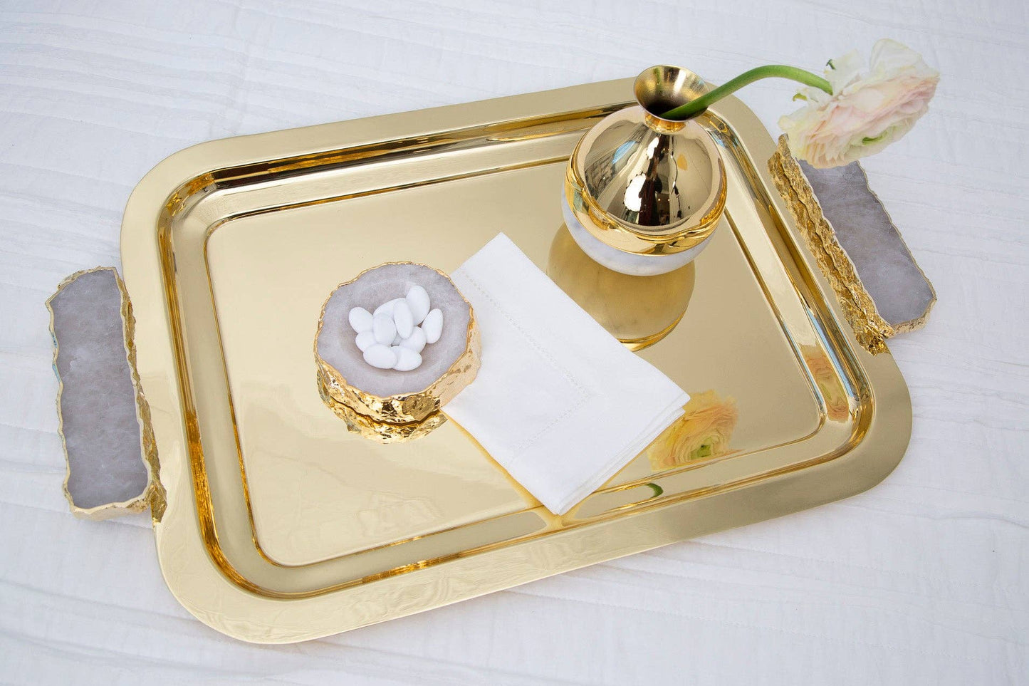 Cascita Bowl, Crystal & Gold