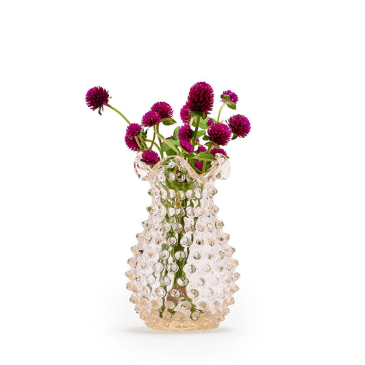 Hobnail Vase | Apricot Chiffon | Petal