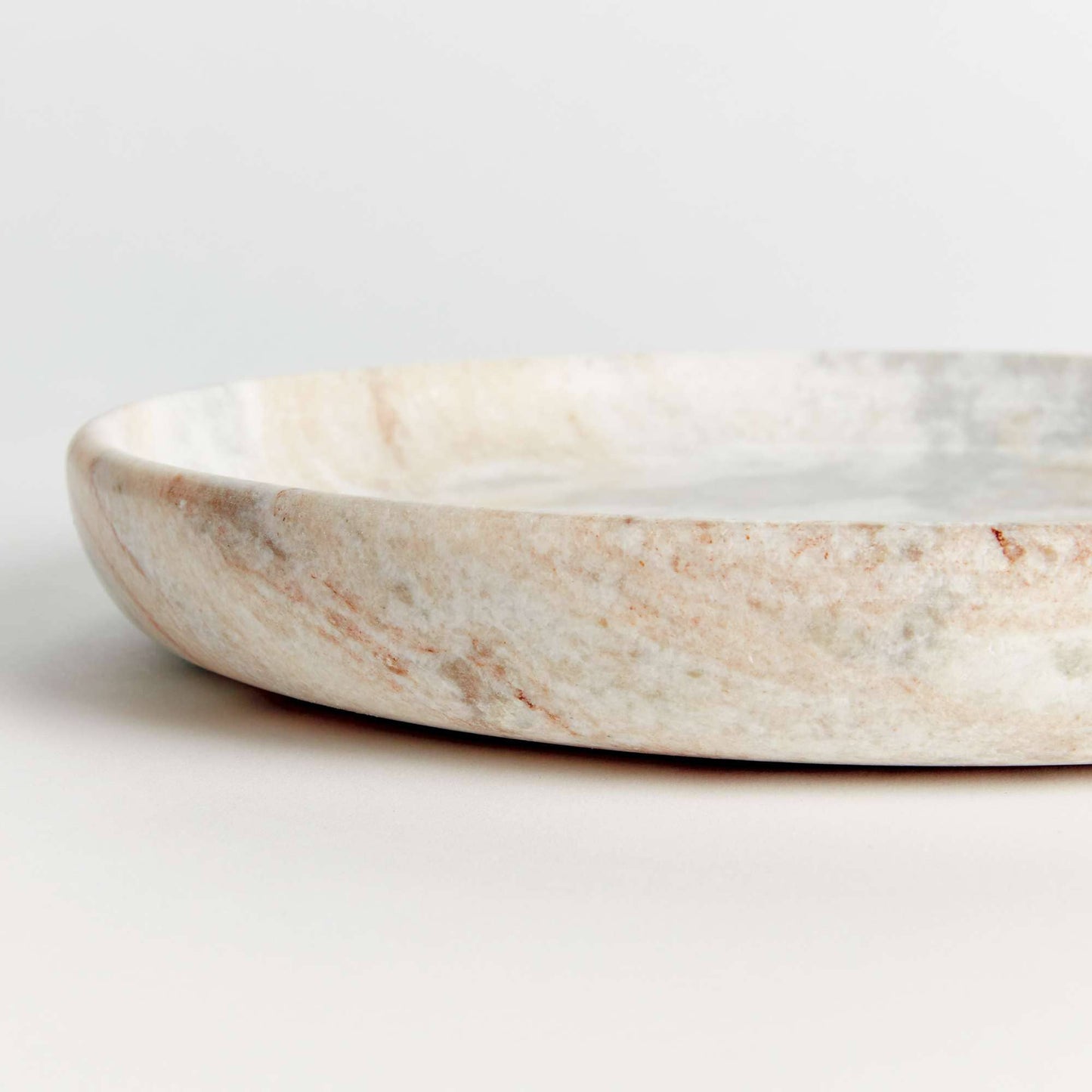 Josephine Tray - Brown/White Marble - Elegant Serving Tray
