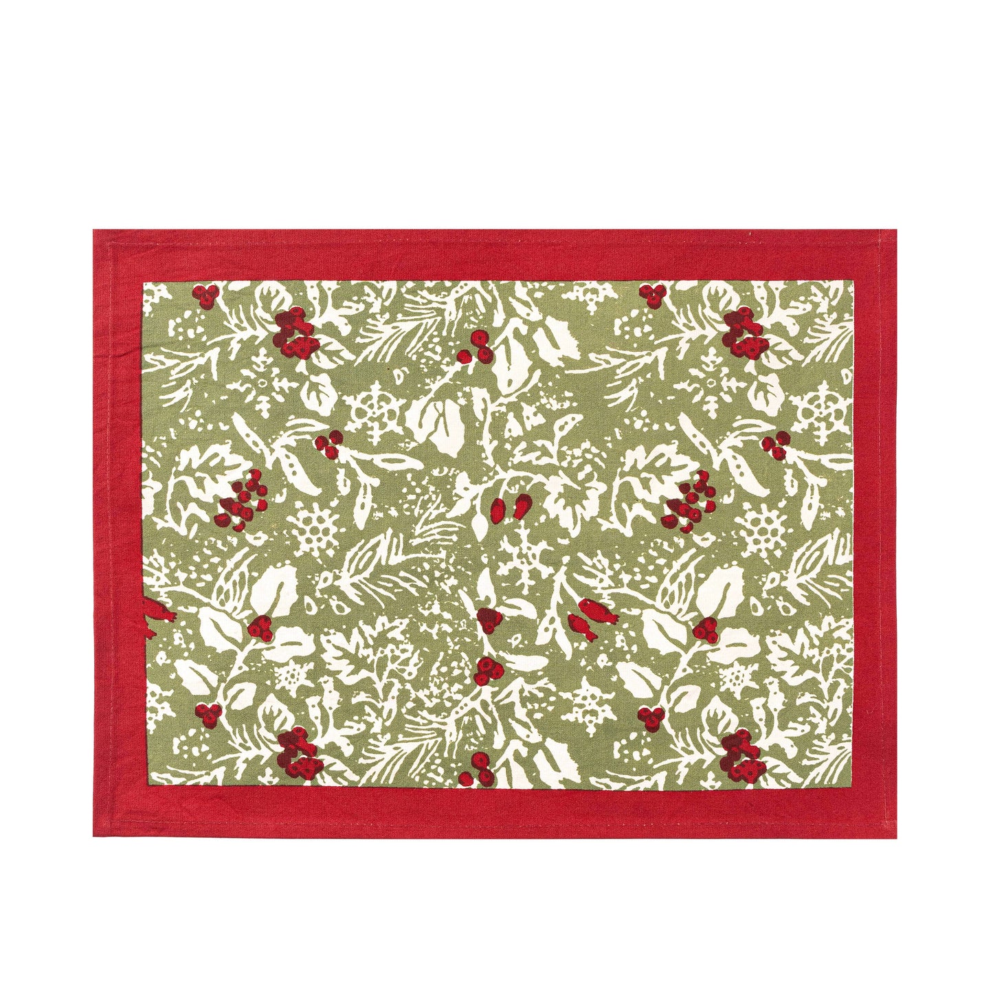 Baies de Houx Red & Green Mats - Set of 6