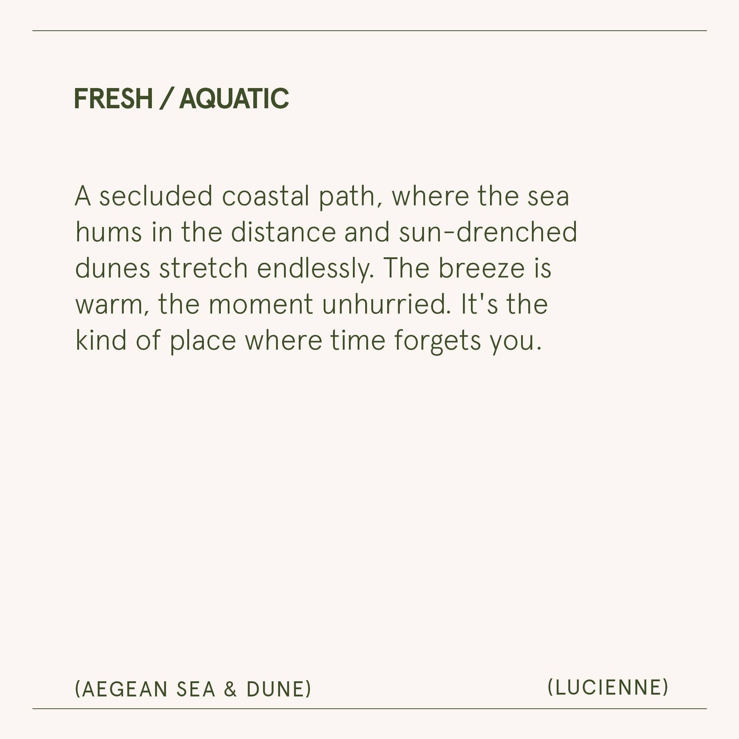 Lucienne - Aegean Sea & Dune 8oz Candle