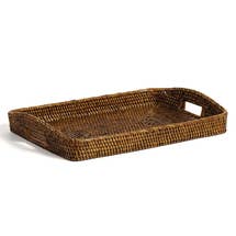 Large Rectangular Morning Tray  - AB 20.5x13.5x3.5'H