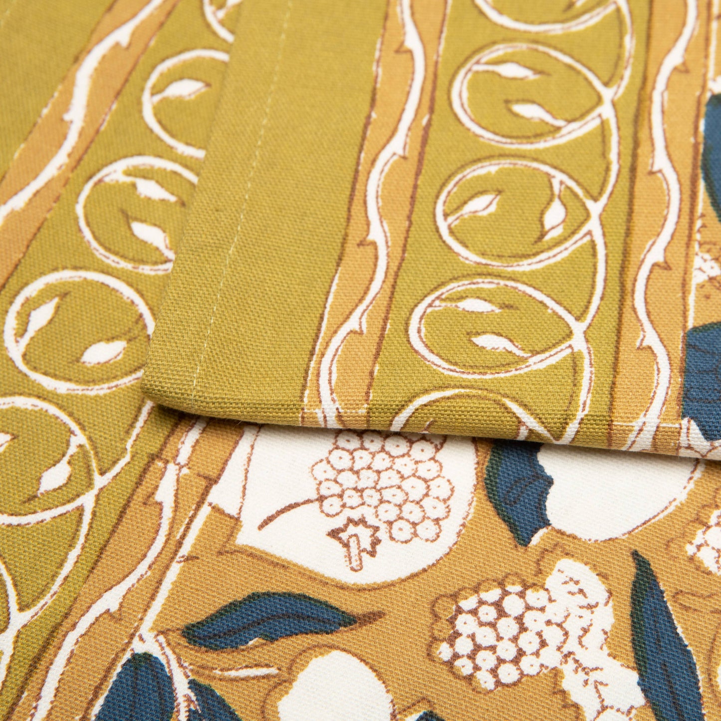 Forest Harvest Mustard & Blue Table Runners