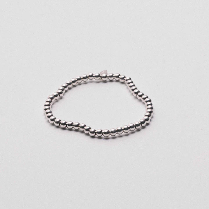Precious Beaded Bracelet Silver - 3mm