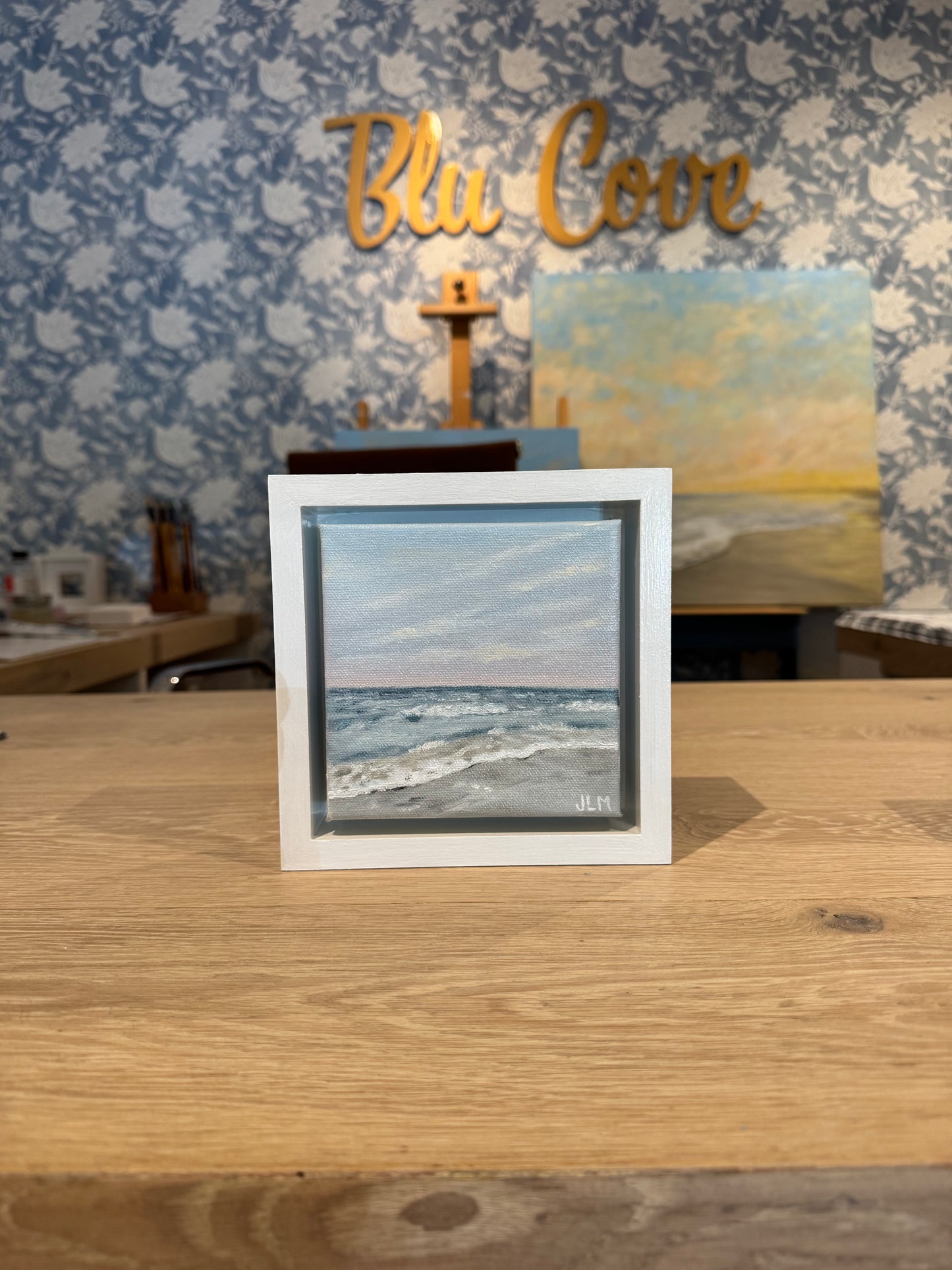 5x5 Oil Painting on Canvas - Morning Surf