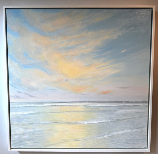 Oil Painting - Glow Beneath the Waves