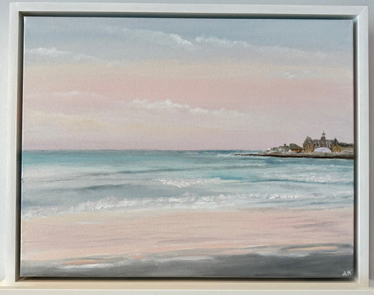Oil Painting - The Towers and Infinite Sea