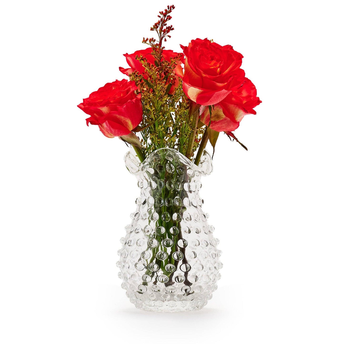 Hobnail Vase | Clear Quartz | Petal | Bohemian Crystal