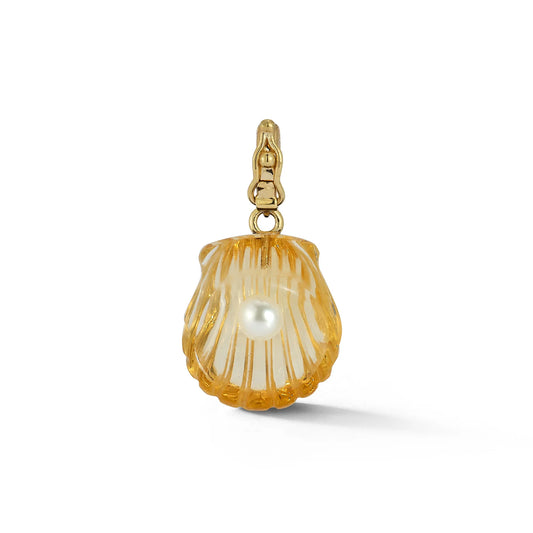 Dream Shell Pendant - Citrine