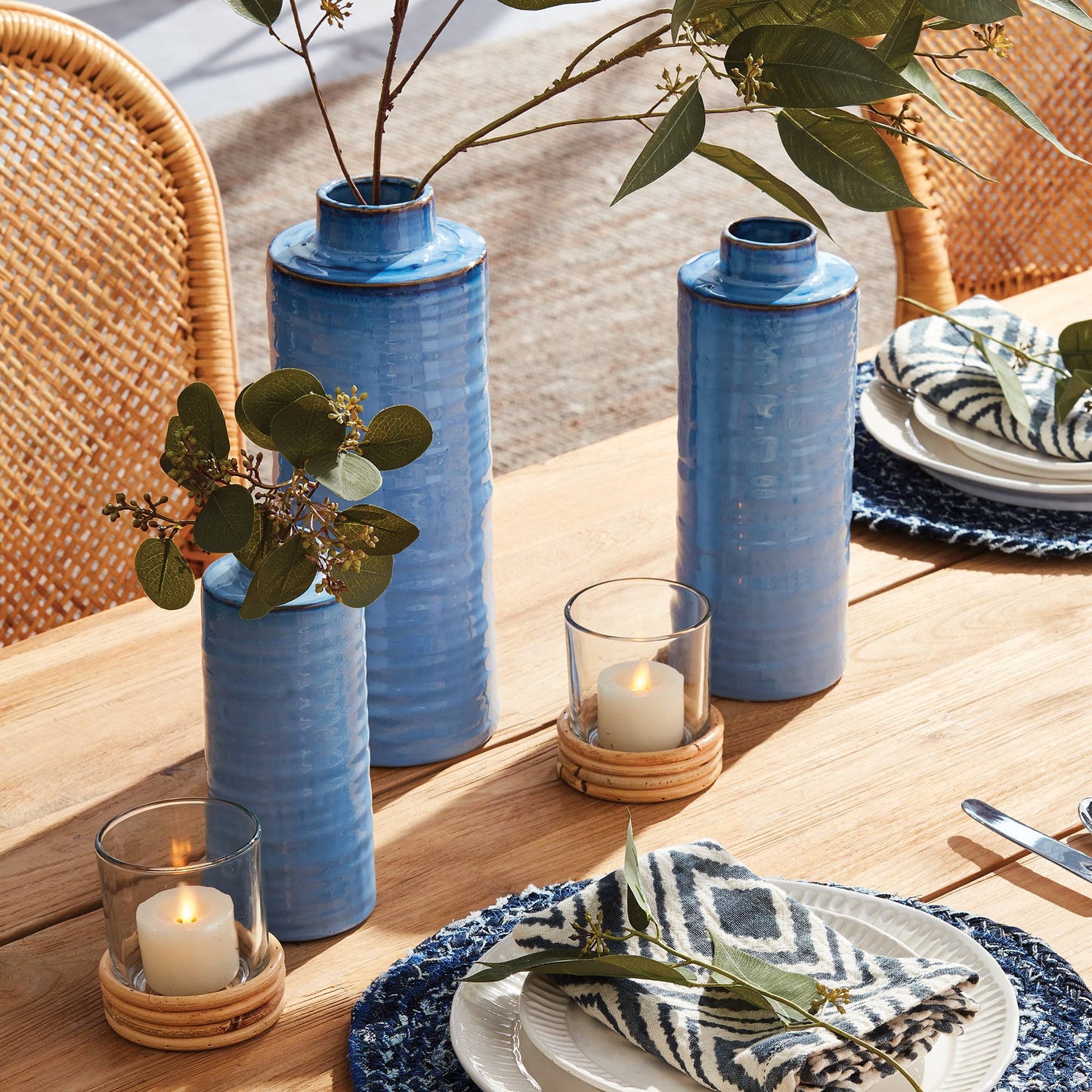 Giada Vase Medium, Blue