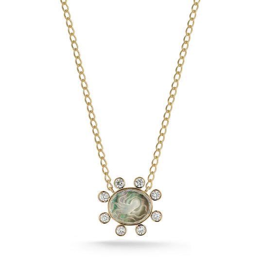 Small Octopus Caspian Necklace - Diamond