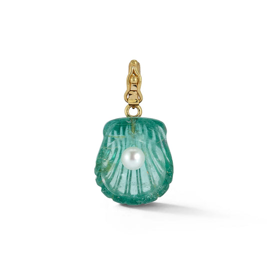 Dream Shell Pendant - Tourmaline