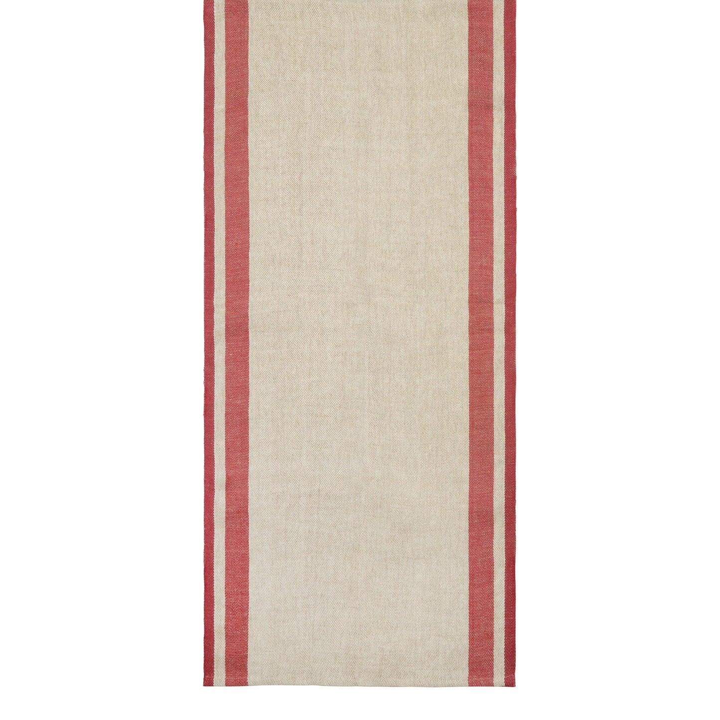 Gordes Natural & Red Table Runner