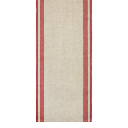 Gordes Natural & Red Table Runner