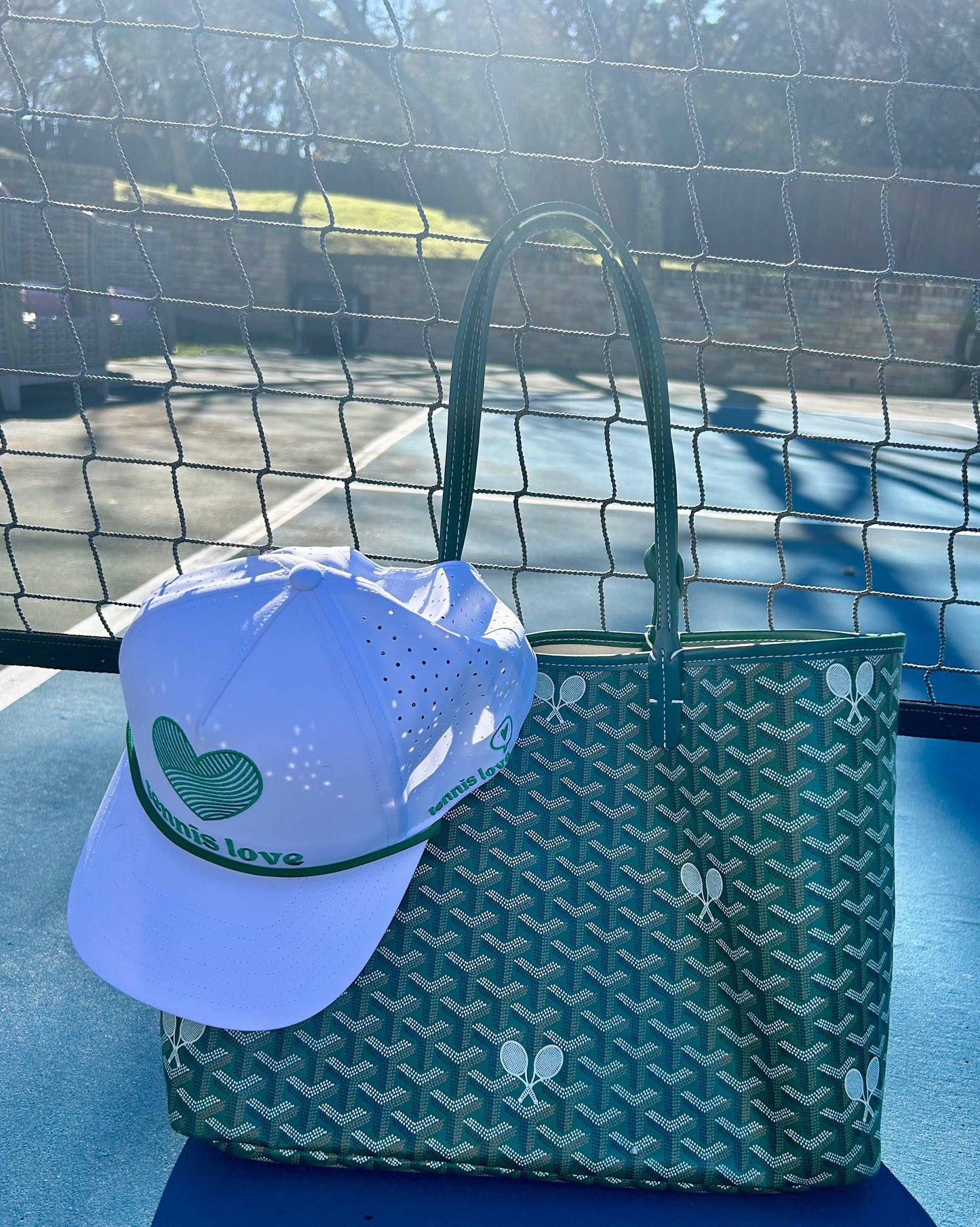 Tennis Tote - "The Whimsy" Green