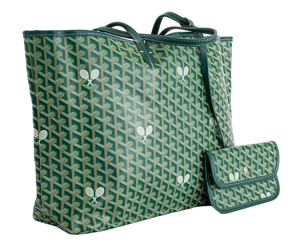 Tennis Tote - "The Whimsy" Green