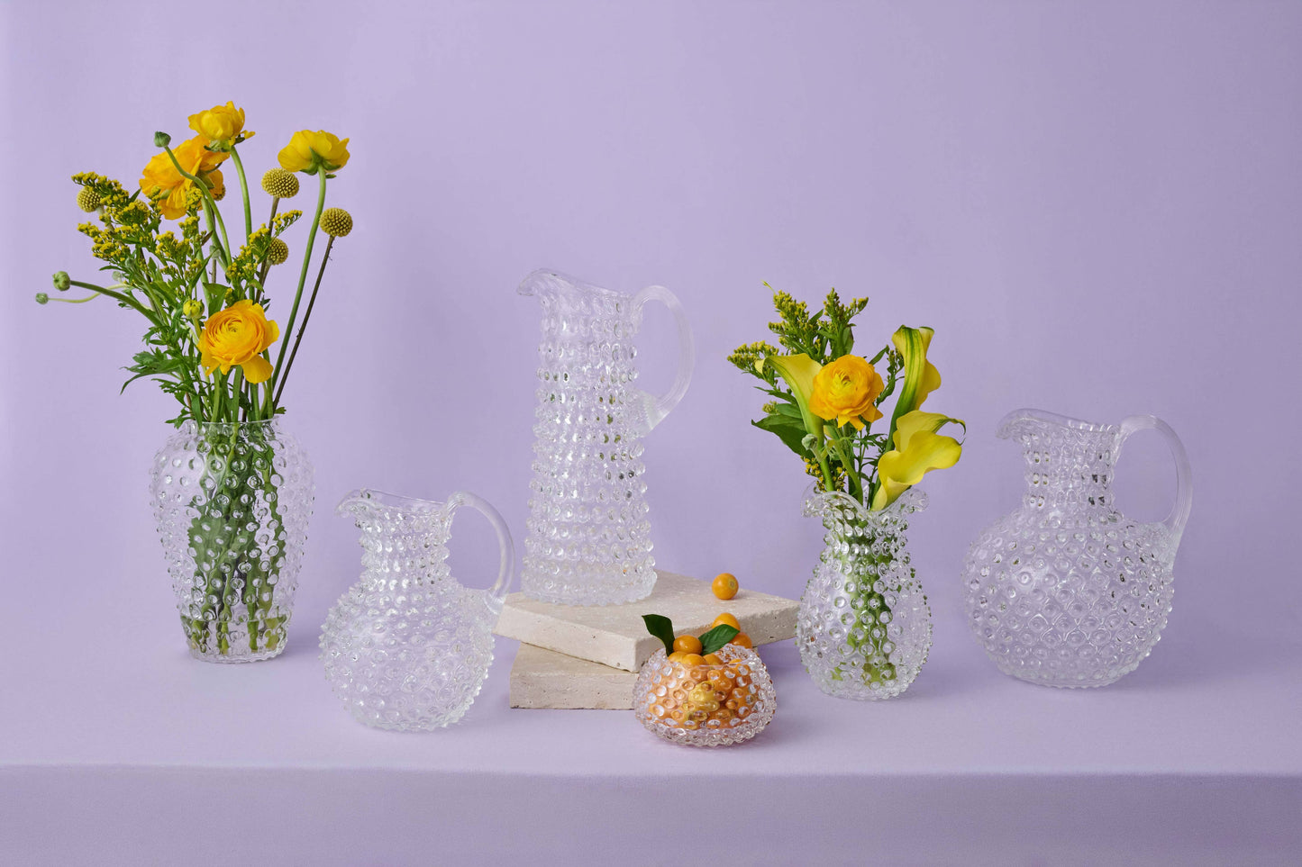 Hobnail Vase | Clear Quartz | Petal | Bohemian Crystal