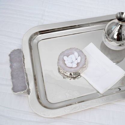 Cascita Bowl, Crystal & Silver