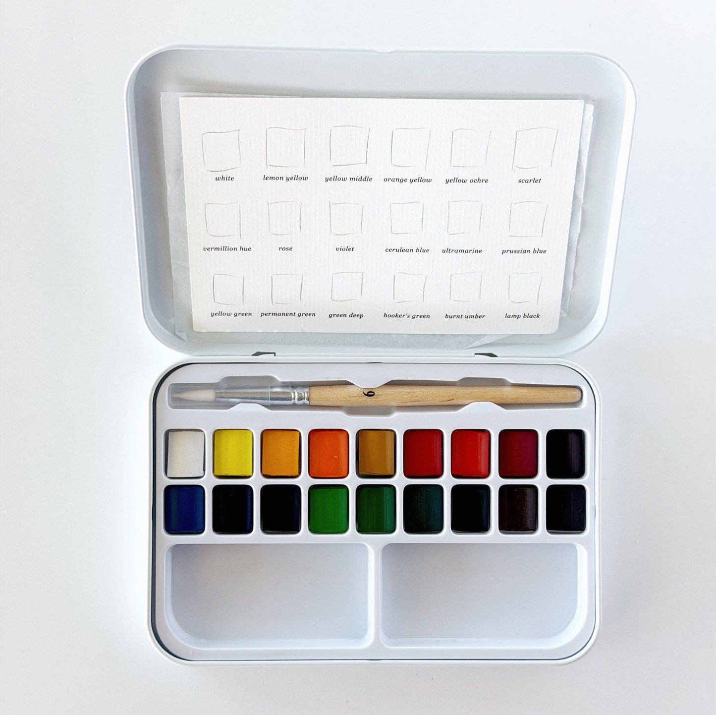 Watercolor Paint Set – 18 Colors with Brush