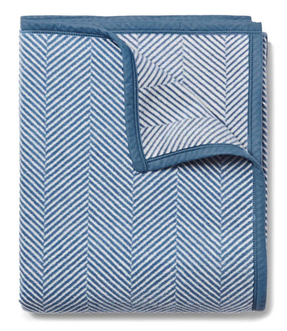 Harborview Herringbone Cornflower Blanket