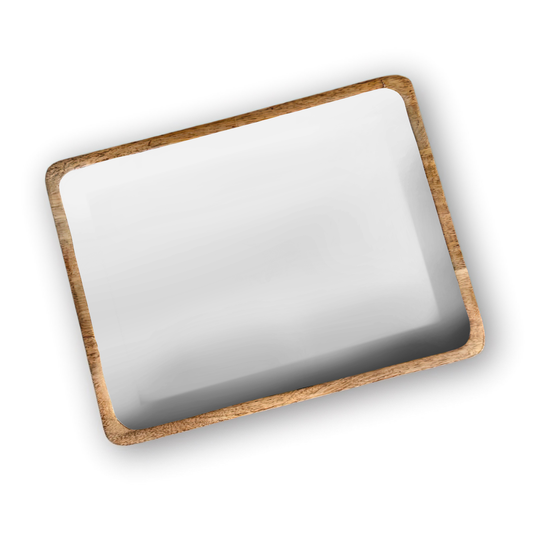 White 13'X17" Decorative Tray