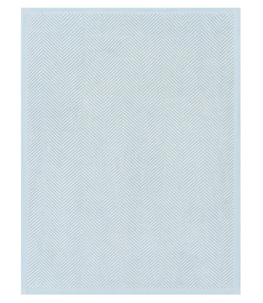 Harborview Herringbone Sky Mini Blanket