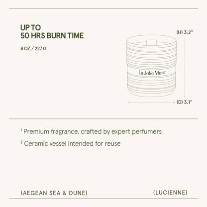 Lucienne - Aegean Sea & Dune 8oz Candle