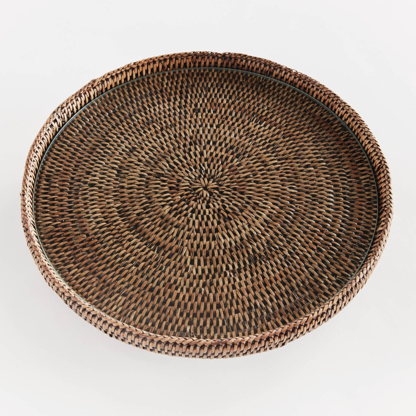 Burma Rattan Serving Stand, Brown