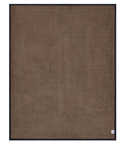 Harborview Herringbone Black Walnut Blanket