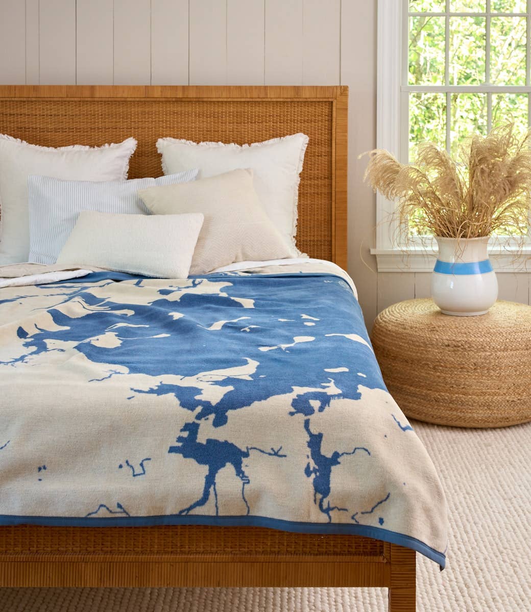 Boston Harbor Map Blanket