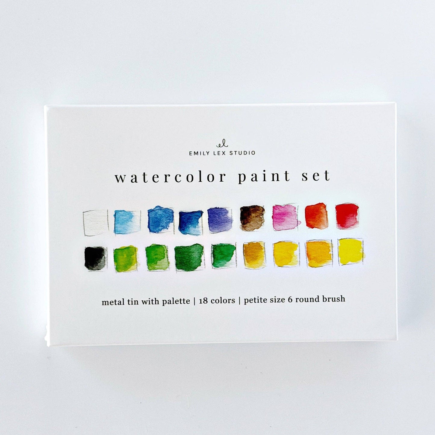 Watercolor Paint Set – 18 Colors with Brush