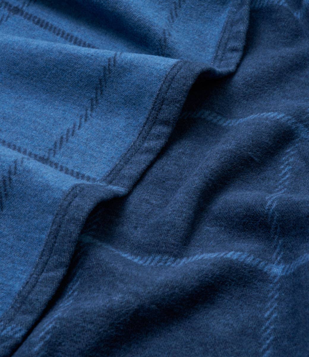 Windowpane Navy Lightweight Blanket