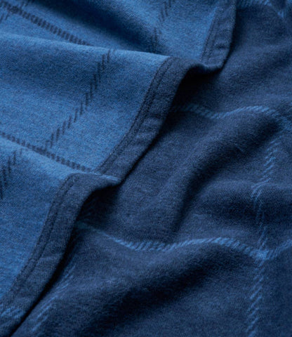 Windowpane Navy Lightweight Blanket