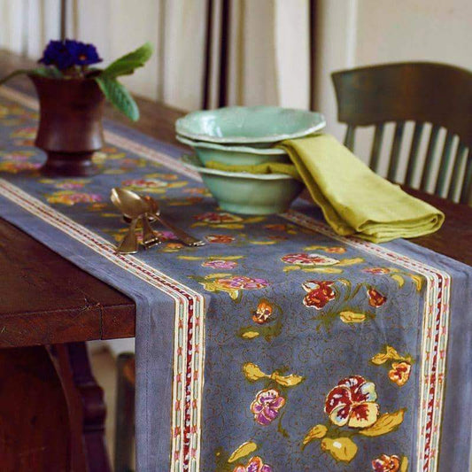 Pansy Red/Grey Table Runners
