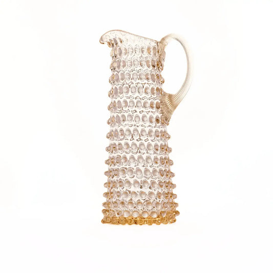 Tall Hobnail Jug | Apricot Chiffon | 1.2L