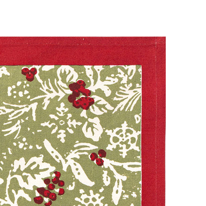 Baies de Houx Red & Green Mats - Set of 4