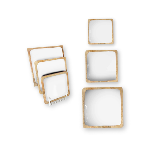 White Square Tray (8")