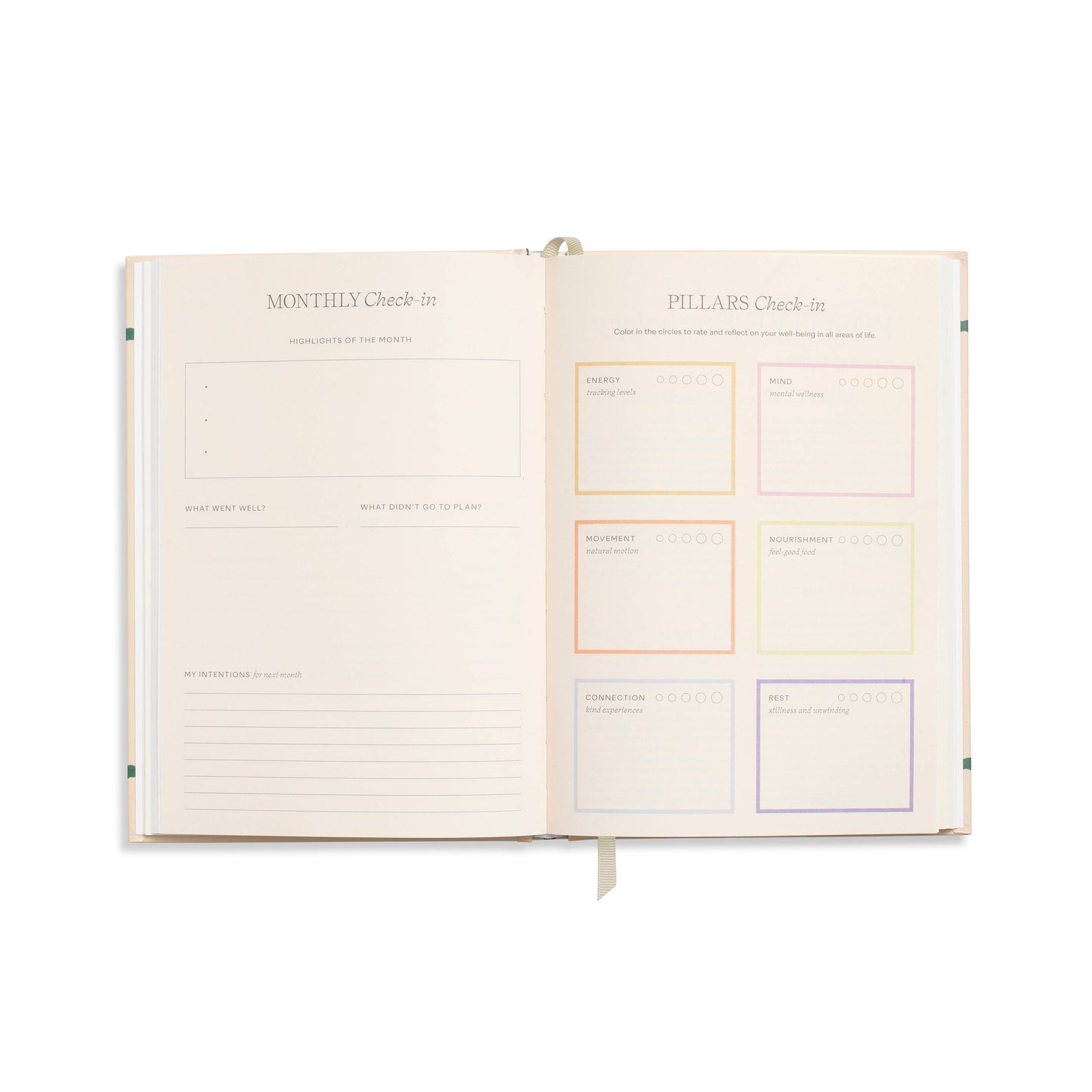 Quilted Daydream A5 Hardcover Guided Wellness Journal